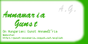 annamaria gunst business card